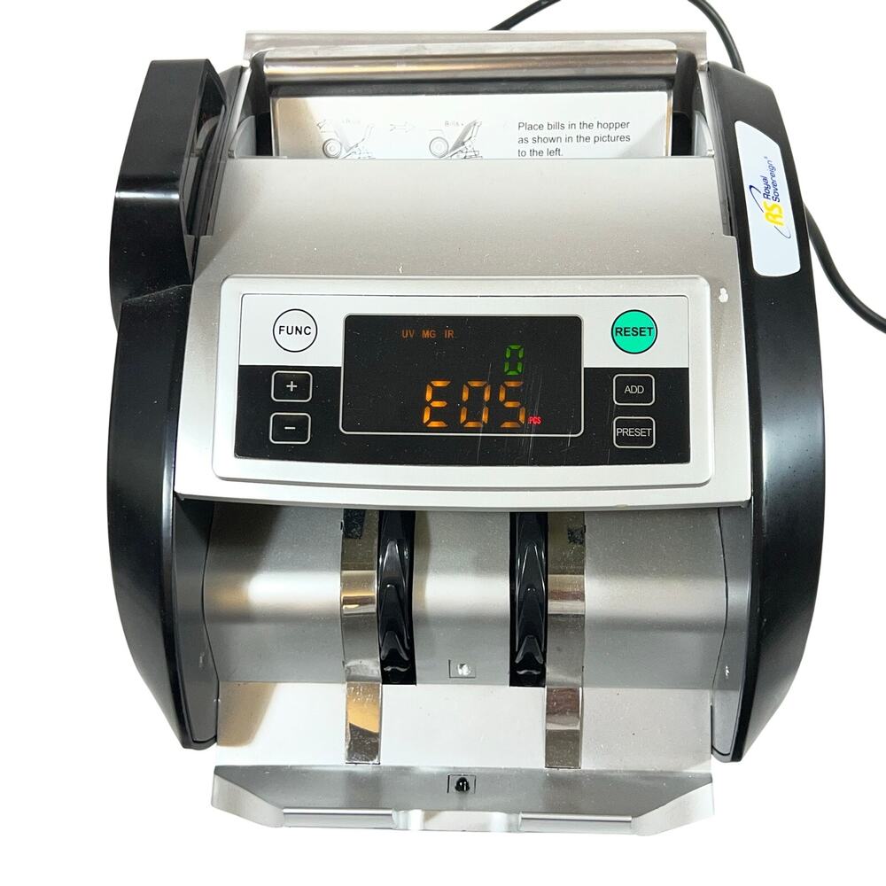 Royal Sovereign RBC-2100 Electric Bill Cash Money Counter Machine UV MG IR